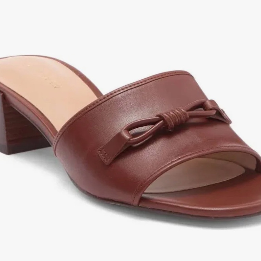 Cole Haan Caitlyn Bow Mule Leather Sandals 7.5 - Picture 2 of 8